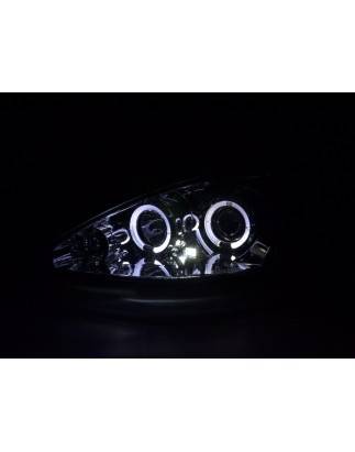 Headlight set Ford Focus 00-04 chrome