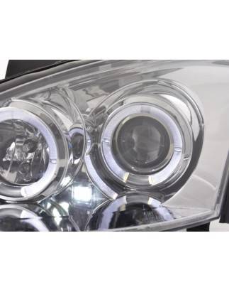 Headlight set Ford Focus 00-04 chrome