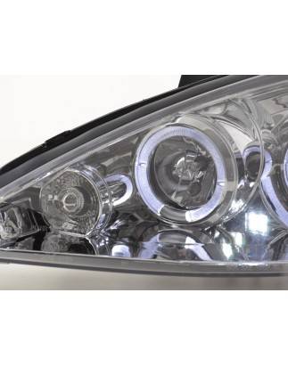 Headlight set Ford Focus 98-01 chrome