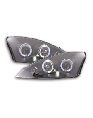 Headlight set Ford Focus 98-01 black