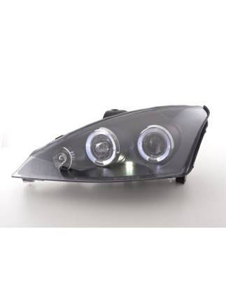 Headlight set Ford Focus 98-01 black