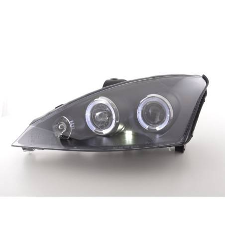 Headlight set Ford Focus 98-01 black