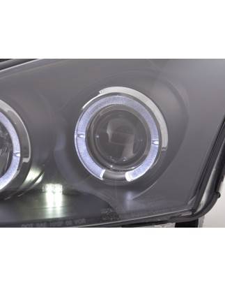 Headlight set Ford Focus 98-01 black