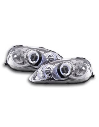 Headlight set Honda Civic Coupe / Civic 2/3/4-door. 99-00 chrome