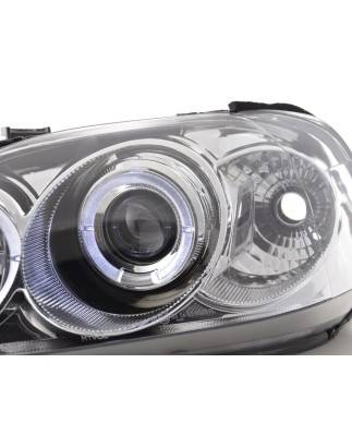 Headlight set Honda Civic Coupe / Civic 2/3/4-door. 99-00 chrome