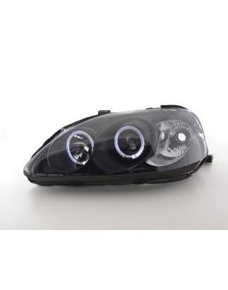 Headlight set Honda Civic Coupe / Civic 4-door. 99-00 black