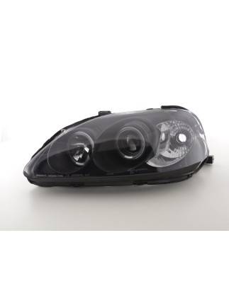 Headlight set Honda Civic Coupe / Civic 4-door. 99-00 black