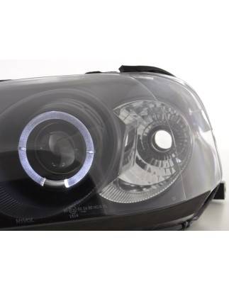 Headlight set Honda Civic Coupe / Civic 4-door. 99-00 black