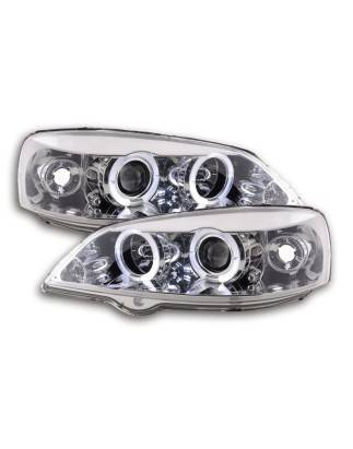 Headlight set Opel Astra G 98-03 chrome