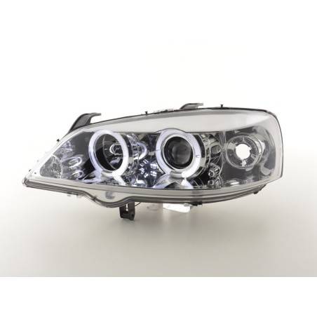 Headlight set Opel Astra G 98-03 chrome