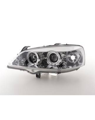 Headlight set Opel Astra G 98-03 chrome