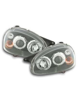 Headlight set Opel Corsa B 94-00 black