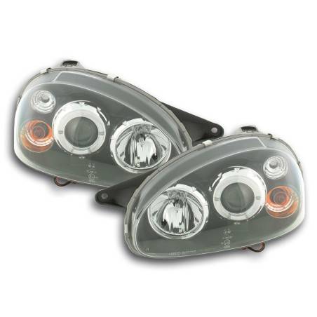 Headlight set Opel Corsa B 94-00 black