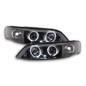 Headlight set Opel Vectra B 96-99 black