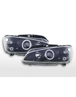 Headlight set Peugeot 106 96-03 black