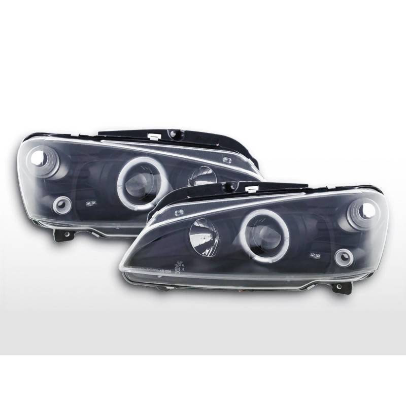 Headlight set Peugeot 106 96-03 black