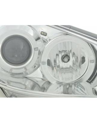 Headlight set Peugeot 206 98-03 chrome