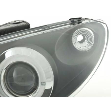 Headlight set Peugeot 206 98-03 black