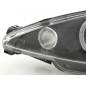 Headlight set Peugeot 206 98-03 black