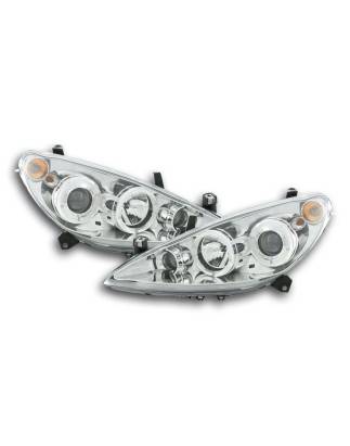 Headlight set Peugeot 307 01-06 chrome