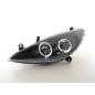 Headlight set Peugeot 307 01-06 black