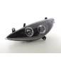 Headlight set Peugeot 307 01-06 black