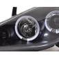 Headlight set Peugeot 307 01-06 black