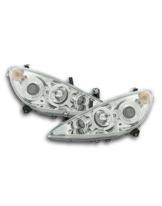 Headlight set Peugeot 307 01-06 chrome