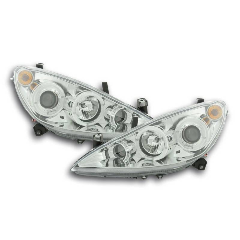 Headlight set Peugeot 307 01-06 chrome