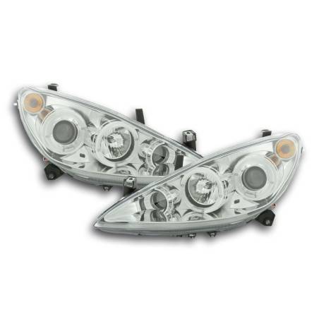 Headlight set Peugeot 307 01-06 chrome