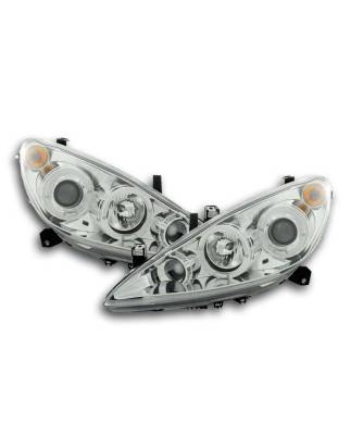 Headlight set Peugeot 307 01-06 chrome