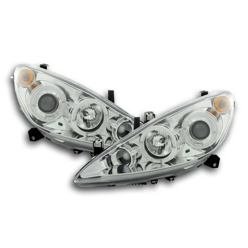 Headlight set Peugeot 307 01-06 chrome