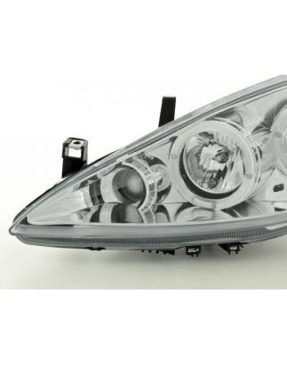 Headlight set Peugeot 307 01-06 chrome