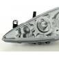 Headlight set Peugeot 307 01-06 chrome