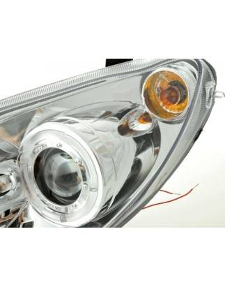 Headlight set Peugeot 307 01-06 chrome