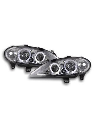 Headlight set Renault Megane 1 3/5-door. 99-02 chrome