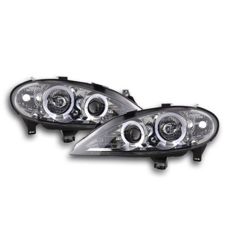 Headlight set Renault Megane 1 3/5-door. 99-02 chrome