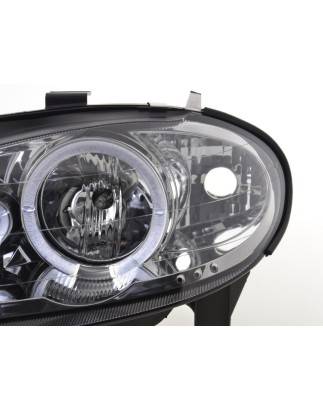 Headlight set Renault Megane 1 3/5-door. 99-02 chrome