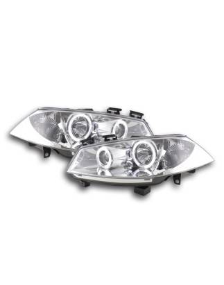 Headlight set Renault Megane 2 3/5-door. 03-06 chrome