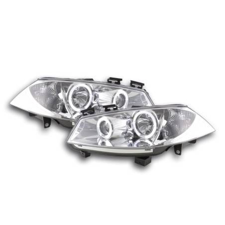 Headlight set Renault Megane 2 3/5-door. 03-06 chrome