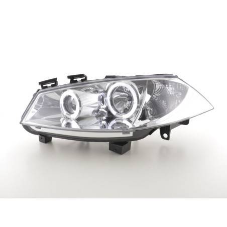 Headlight set Renault Megane 2 3/5-door. 03-06 chrome