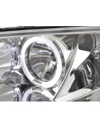 Headlight set Renault Megane 2 3/5-door. 03-06 chrome