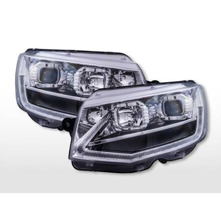 Halogen headlight set VW T6 year 16-19 chrome