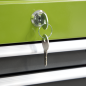 Topchest & Rollcab Combination 6 Drawer with Ball-Bearing Slides - Green/Grey