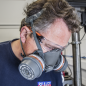 Demi-masque Worksafe® avec cartouches filtrantes A2P3R