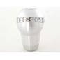 Gear knob aluminum with crystals, surface chrome