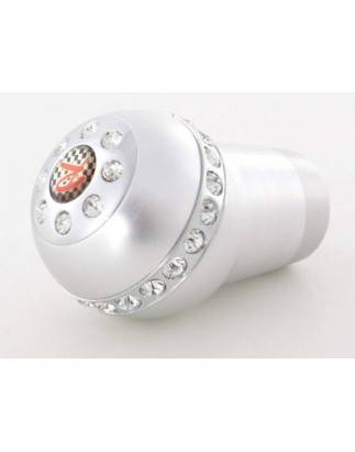 Gear knob aluminum with crystals, surface chrome