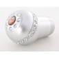 Gear knob aluminum with crystals, surface chrome