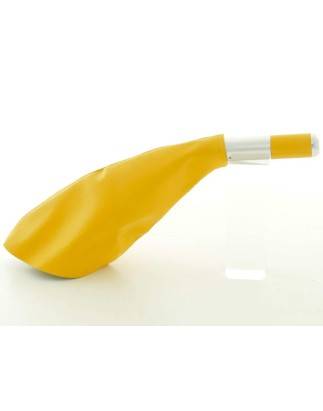 Handbrake handle design leather yellow universal yellow handbrake lever