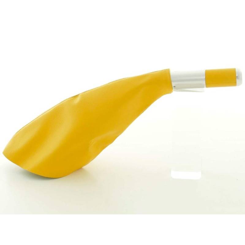 Handbrake handle design leather yellow universal yellow handbrake lever